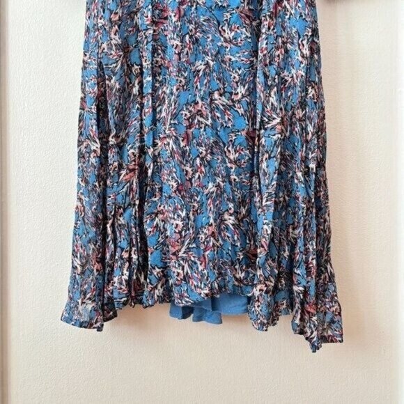 IRO Sunlight Ruffle Trimmed Printed Georgette Midi Dress - Picture 9 of 12